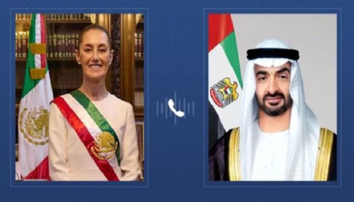 الشيخ محمد بن زايد آل نهيان ورئيسة المكسيك