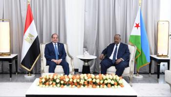 جانب من لقاء السيسي وإسماعيل عمر جيله