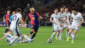 من مباراة برشلونة ضد إنتر ميلان