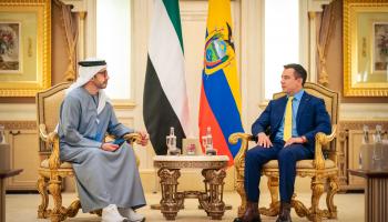 عبدالله بن زايد ورئيس الإكوادور يبحثان تعزيز علاقات التعاون