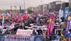 Kadıköy’de 1 Mayıs coşkusu yağmura rağmen sürdü