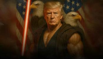 صورة معدلة بالذكاء الاصطناعي لدونالد ترامب