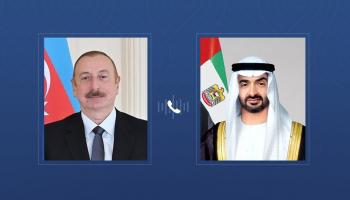 محمد بن زايد آل نهيان ورئيس أذربيجان