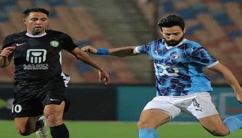 من مباراة بيراميدز والبنك الأهلي في الدوري المصري