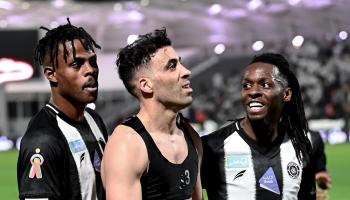 عبدالرزاق حمدالله في مباراة الشباب والأهلي