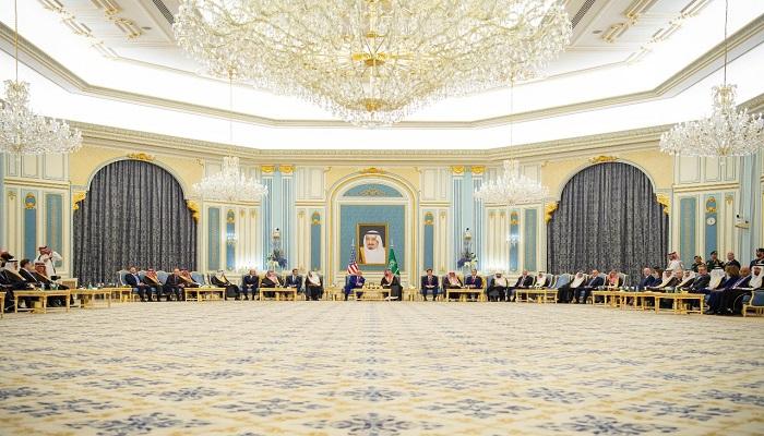 الأمير محمد بن سلمان ودونالد ترامب في قصر اليمامة - واس