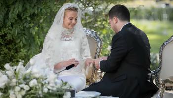 حفل زفاف الأميرة عائشة بنت الأمير فيصل والسيد كريم المفتي