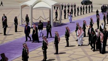ترامب لدى وصوله الرياض