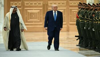 محمد بن زايد آل نهيان ودونالد ترامب