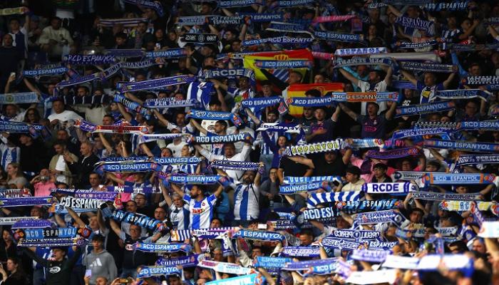 الجمهور في مباراة إسبانيول وبرشلونة