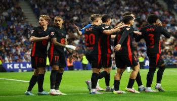 بث مباشر.. احتفالات برشلونة بلقب الدوري الإسباني