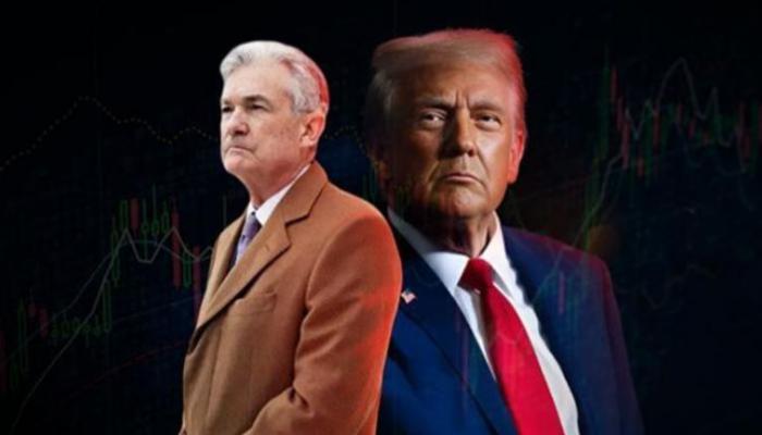 دونالد ترامب وجيروم باول