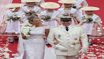 العروسان الأميرة شارلين والأمير ألبرت في عام 2011