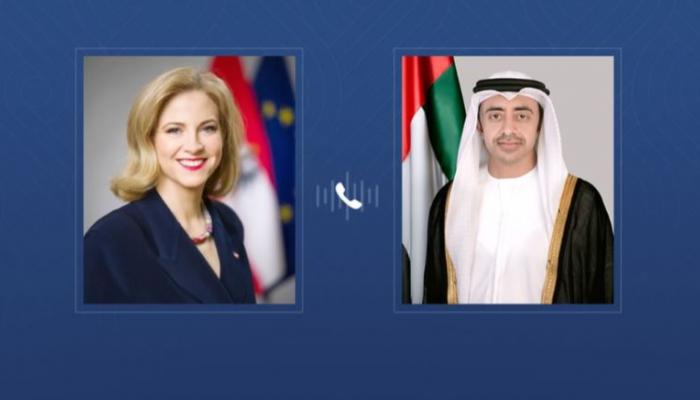 اتصال هاتفي بين الشيخ عبدالله بن زايد آل نهيان ووزيرة خارجية النمسا