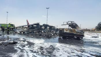 الطائرات المدمرة في اليمن 