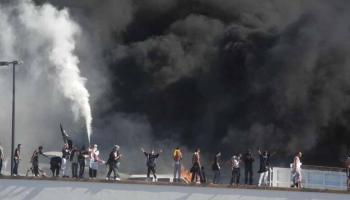 جانب من أحداث السفارة الأمريكية بتونس - أرشيفية