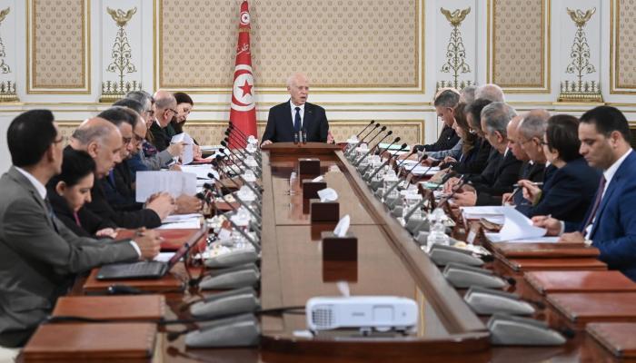 من اجتماع مجلس الوزراء التونسي برئاسة قيس سعيد