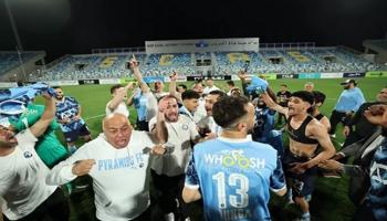 احتفال بيراميدز بالدوري المصري