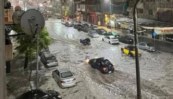 عاصفة الإسكندرية أغرقت الشوارع