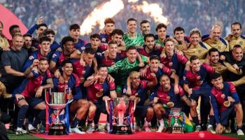 برشلونة بطل الثلاثية المحلية موسم 2024-2025