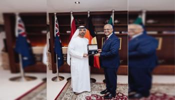 جانب من تكريم للواء الركن (م) مبارك علي النيادي