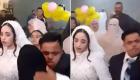 زفاف شاب بمتلازمة داون ودموع زوجته يشعلان السوشيال