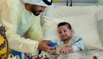 علاج الطفل حاتم عوض في الإمارات 