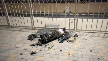 بقايا صاروخ إيراني سقط في قطر - أ.ف.ب