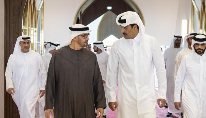 أمير قطر مستقبلا الشيخ محمد بن زايد آل نهيان