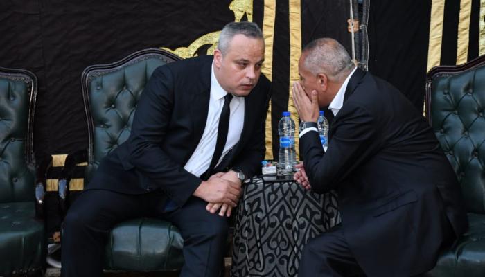 عزاء والد تامر عبد المنعم في مسجد عمر مكرم