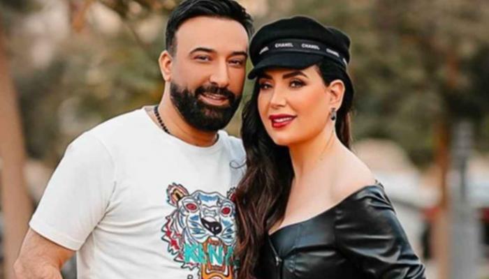 الفنانة المصرية عبير صبري وزوجها