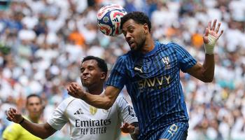 جانب من مباراة الهلال وريال مدريد