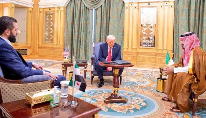 دونالد ترامب وأحمد الشرع 