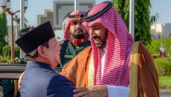 استقبال ولي العهد السعودي للرئيس الإندونيسي