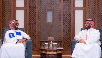 ولي العهد السعودي والشيخ طحنون بن زايد آل نهيان