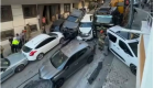Başakşehir'de vinç faciası: 23 araç hurdaya döndü