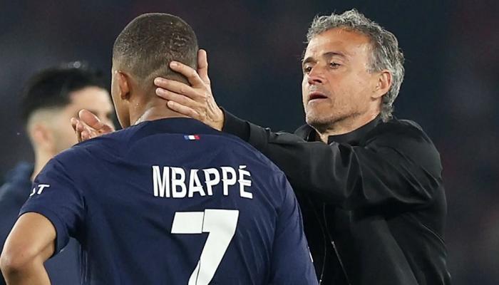 إنريكي يستعد لمباراة باريس سان جيرمان وريال مدريد