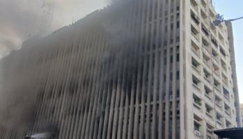 حريق سنترال رمسيس