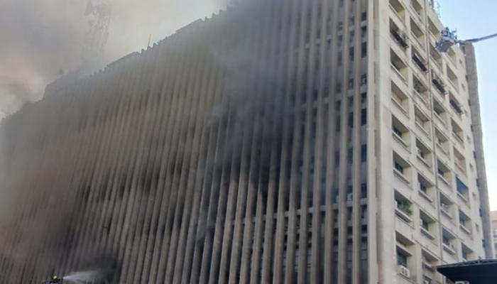 حريق سنترال رمسيس