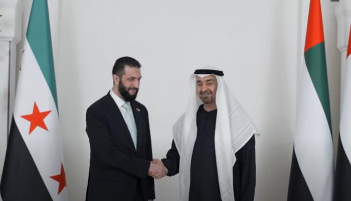 الشيخ محمد بن زايد آل نهيان مع الرئيس السوري