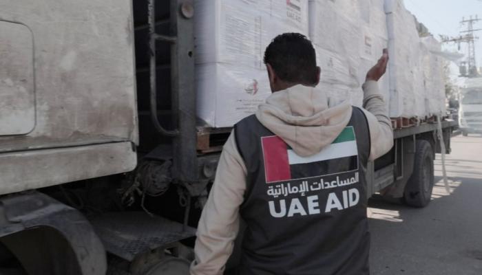 المساعدات الإماراتية إلى غزة