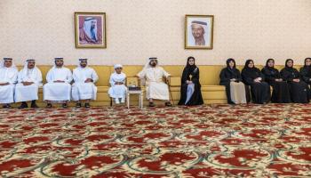 الشيخ محمد بن راشد آل مكتوم في مجلس المضيف بدار الاتحاد بدبي