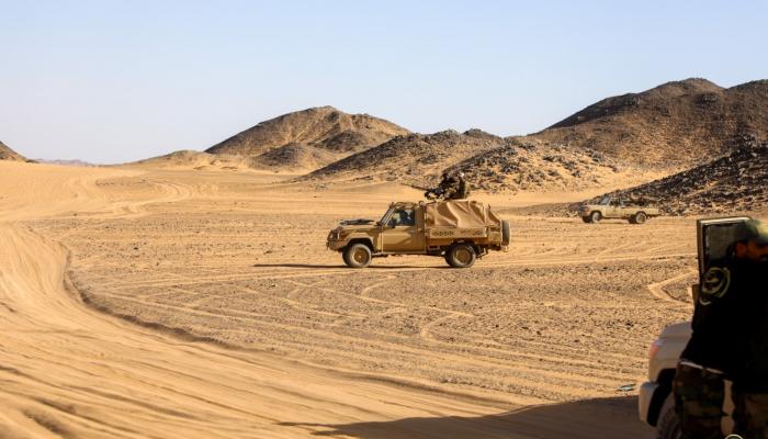 دورية للجيش الليبي قرب الحدود مع تشاد