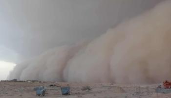 عاصفة بتوزر التونسية
