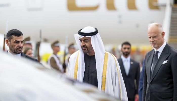 وصول الشيخ محمد بن زايد آل نهيان إلى العاصمة بودابست