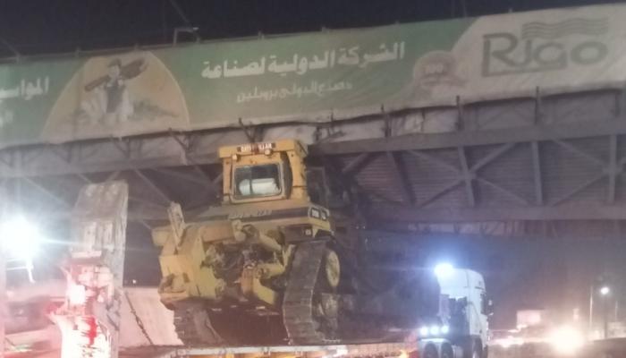 انهيار جزئي لكوبري مشاة بطوخ