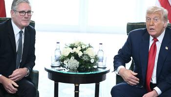 ترامب مع رئيس الوزراء البريطاني