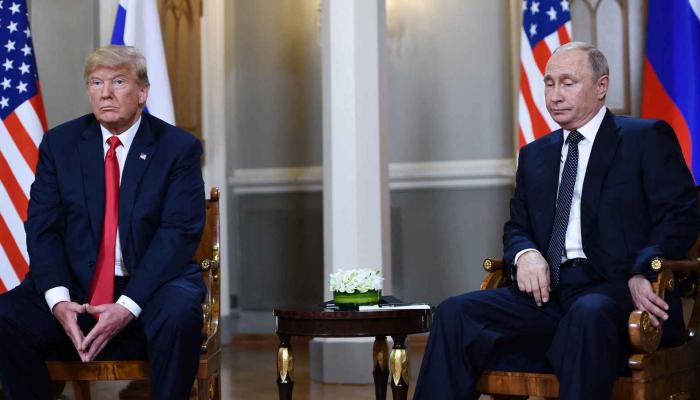 ترامب وبوتين في لقاء سابق