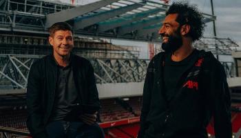 ستيفن جيرارد ومحمد صلاح
