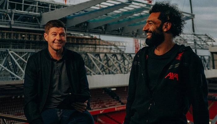 ستيفن جيرارد ومحمد صلاح